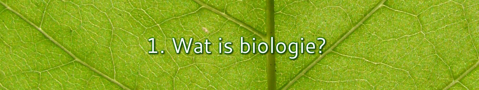 Wat is biologie